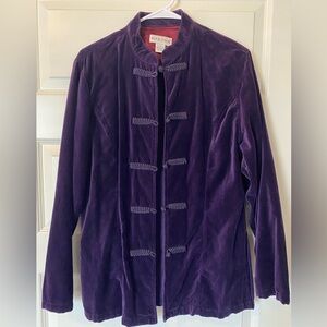 Purple Military Style Jacket
